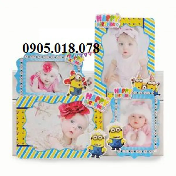 Khung Hình Sinh Nhật Chủ Đề Minion