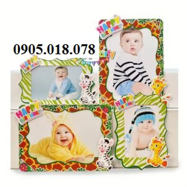 Khung Hình Sinh Nhật Chủ Đề Safari