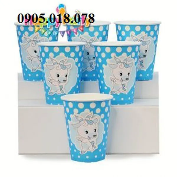 Ly Giấy Sinh Nhật Chủ Đề Dê Xanh