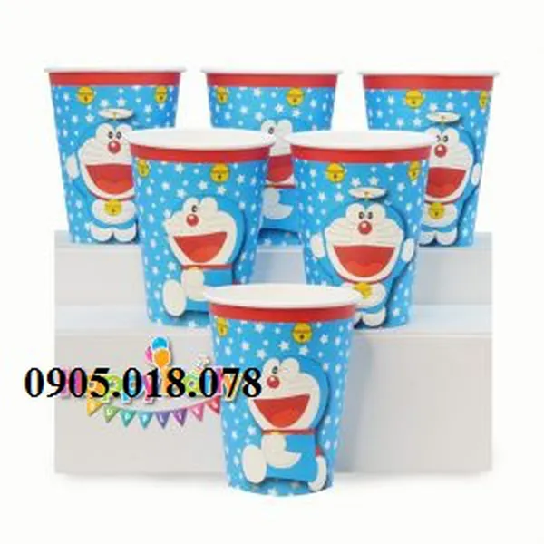 Ly Giấy Sinh Nhật Chủ Đề Doremon