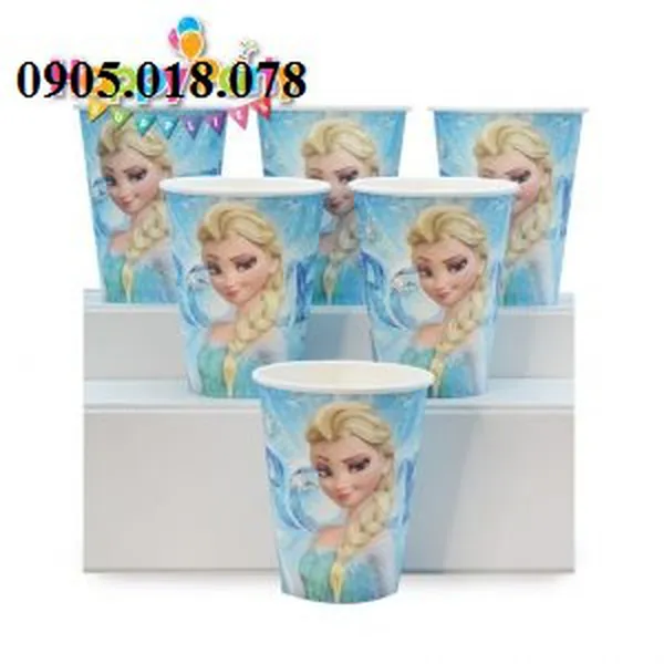 Ly Giấy Sinh Nhật Chủ Đề Elsa