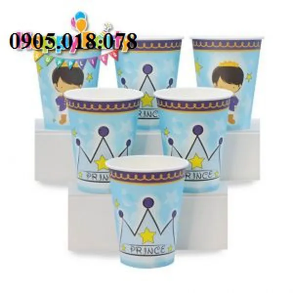 Ly Giấy Sinh Nhật Chủ Đề Hoàng Tử
