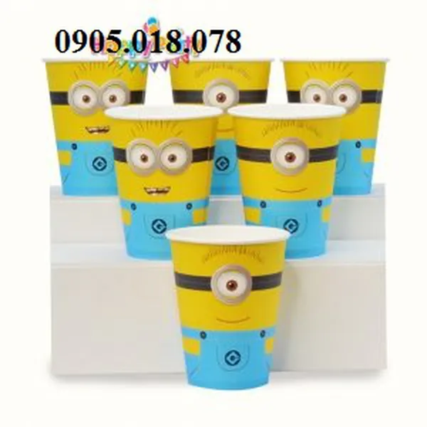 Ly Giấy Sinh Nhật Chủ Đề Minion
