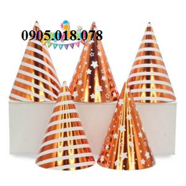 Nón Giấy Sinh Nhật, Mũ Giấy Sinh Nhật Chủ Đề Cam Ép Kim