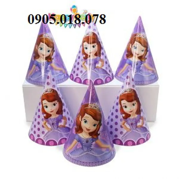 Nón Giấy Sinh Nhật, Mũ Giấy Sinh Nhật Chủ Đề Công Chúa Sofia