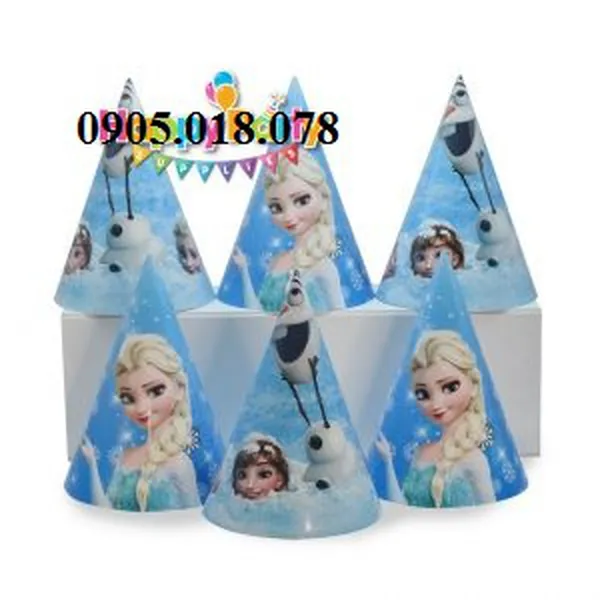 Nón Giấy Sinh Nhật, Mũ Giấy Sinh Nhật Chủ Đề Elsa