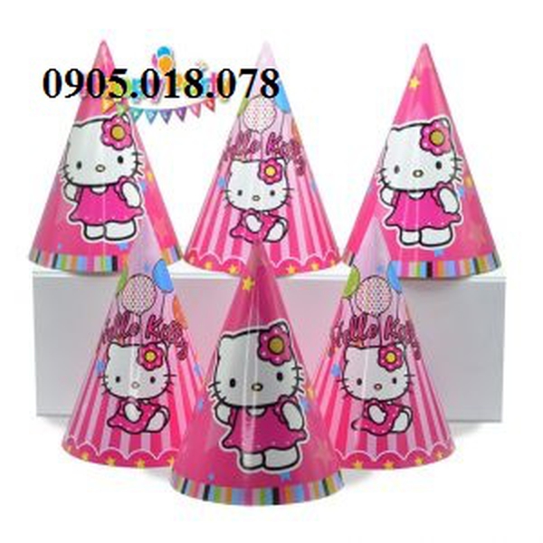 Nón Giấy Sinh Nhật, Mũ Giấy Sinh Nhật Chủ Đề Kitty