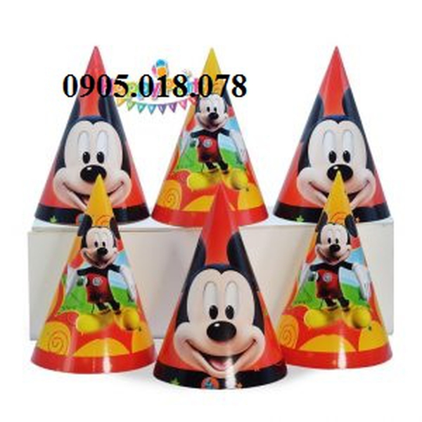 Nón Giấy Sinh Nhật, Mũ Giấy Sinh Nhật Chủ Đề Mickey