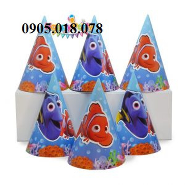 Nón Giấy Sinh Nhật, Mũ Giấy Sinh Nhật Chủ Đề Nemo