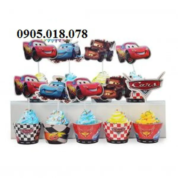 Tem Bánh Cupcake Sinh Nhật Chủ Đề MC Queen