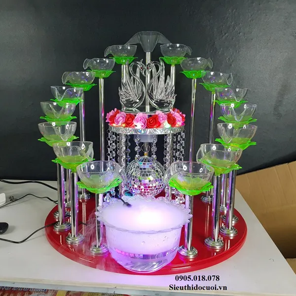 Tháp ly đám cưới mẫu TL1