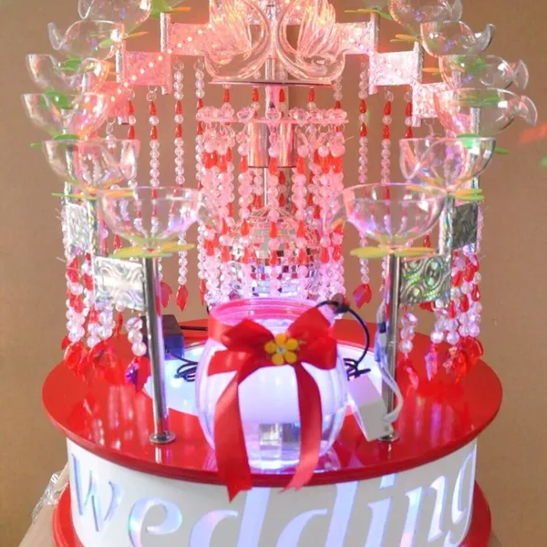 Tháp ly đám cưới mẫu TL4
