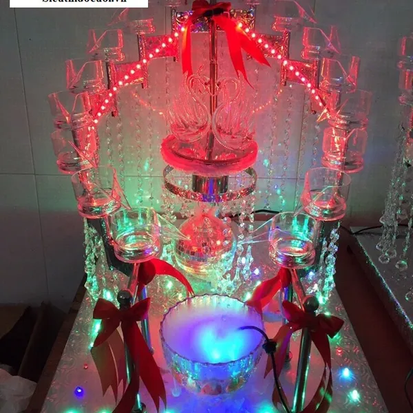 Tháp ly rượu cưới mẫu TL11