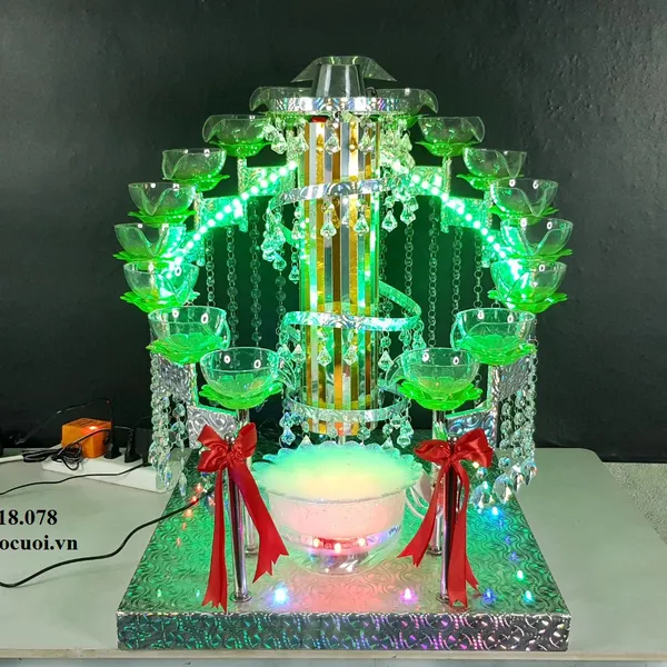 Tháp rượu đám cưới mẫu TL10