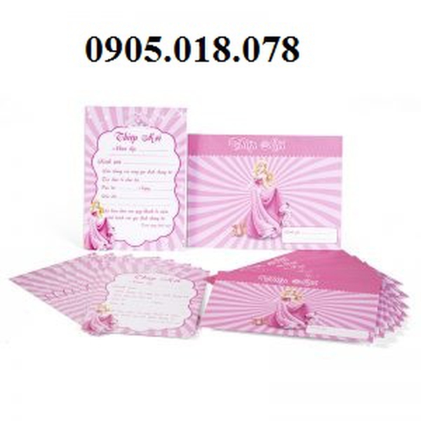 Thiệp Sinh Nhật Chủ Đề Công Chúa Disney