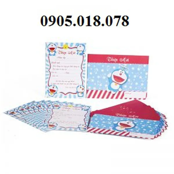 Thiệp Sinh Nhật Chủ Đề Doremon