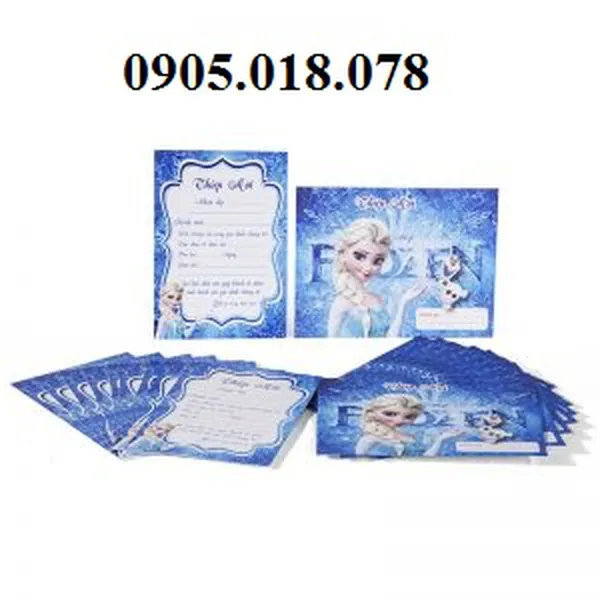 Thiệp Sinh Nhật Chủ Đề Frozen