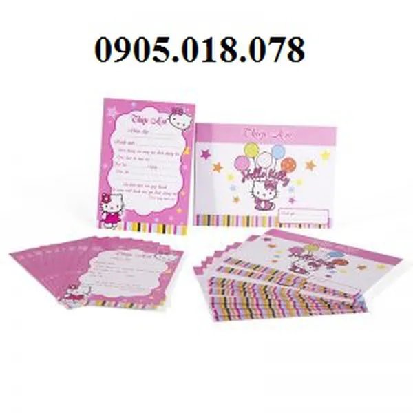 Thiệp Sinh Nhật Chủ Đề Kitty