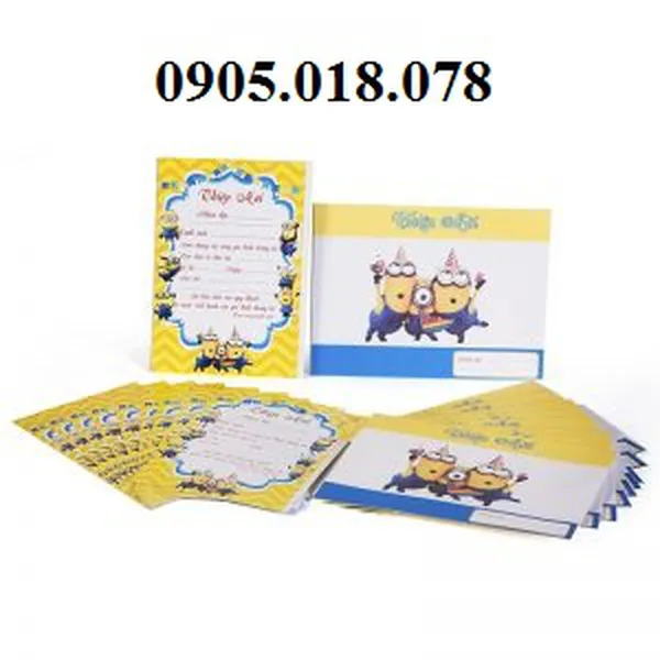 Thiệp Sinh Nhật Chủ Đề Minion