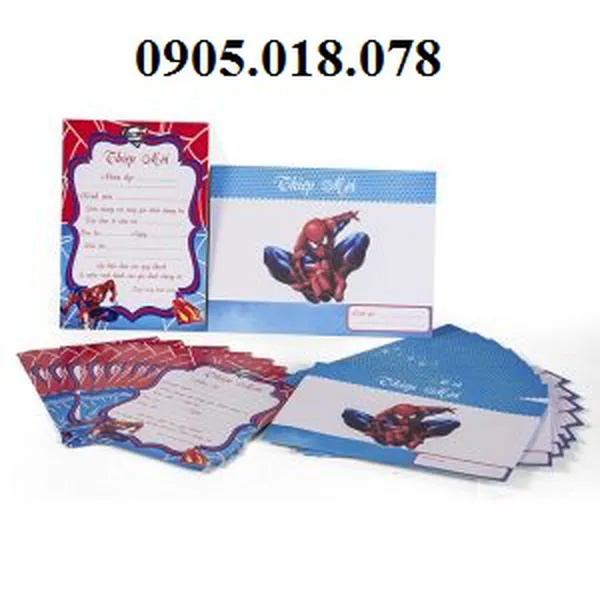 Thiệp Sinh Nhật Chủ Đề Spider