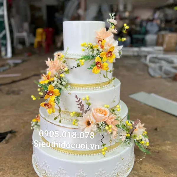 Thùng tiền đám cưới hình bánh kem TT18