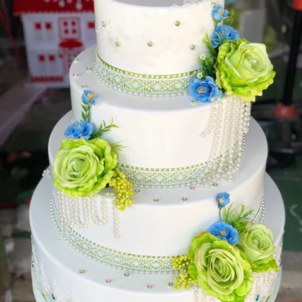 Thùng tiền đám cưới hình bánh kem TT7