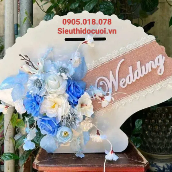 Thùng tiền đám cưới hình cánh quạt