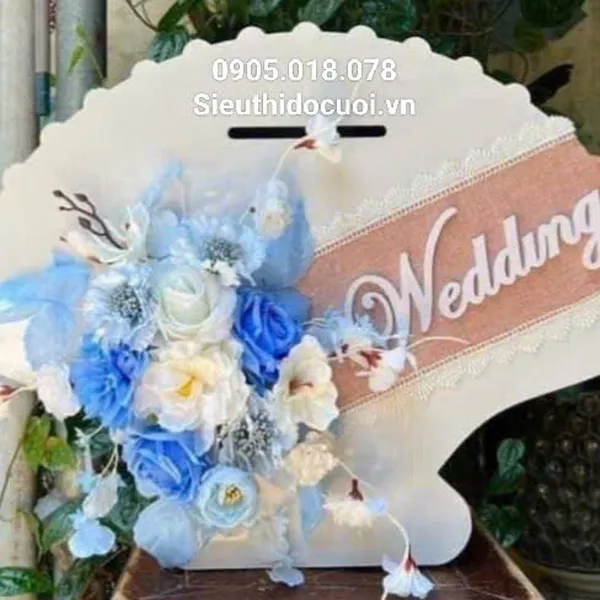 Thùng tiền đám cưới hình cánh quạt