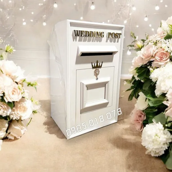 Thùng tiền đám cưới hình chữ nhật