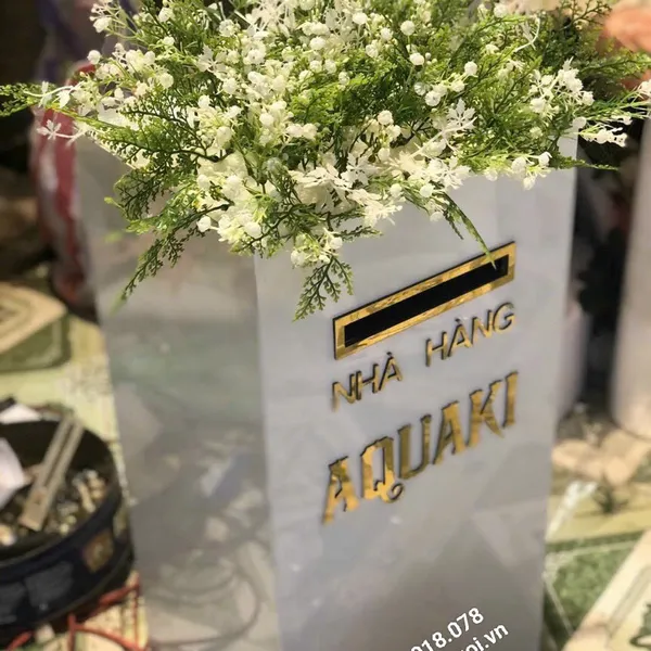 Thùng tiền đám cưới hình chữ nhật