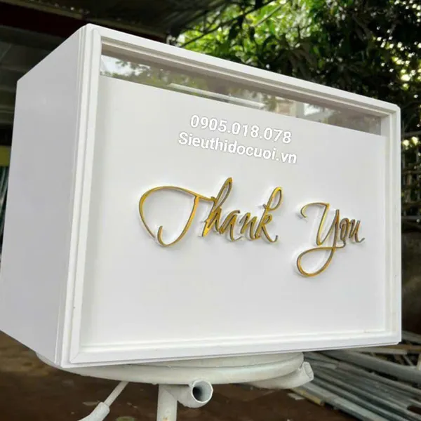 Thùng tiền đám cưới hình chữ nhật