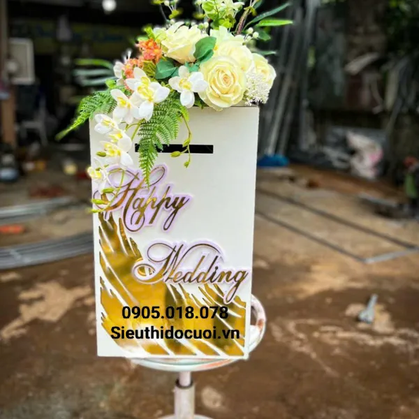 Thùng tiền đám cưới hình chữ nhật TT11