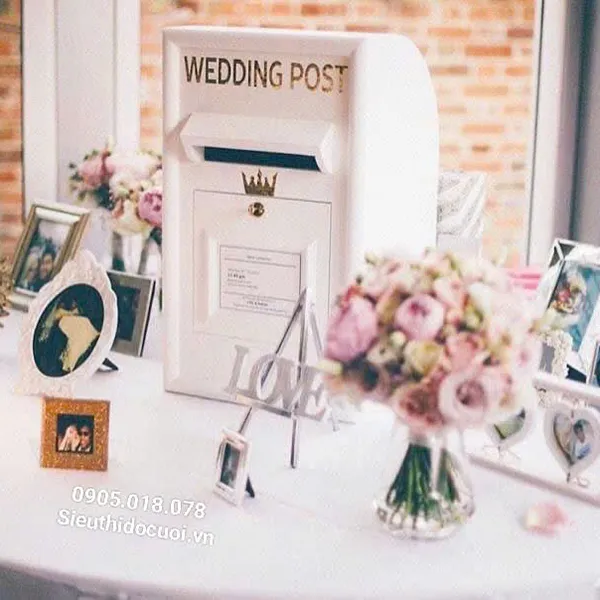 Thùng tiền đám cưới hình chữ nhật