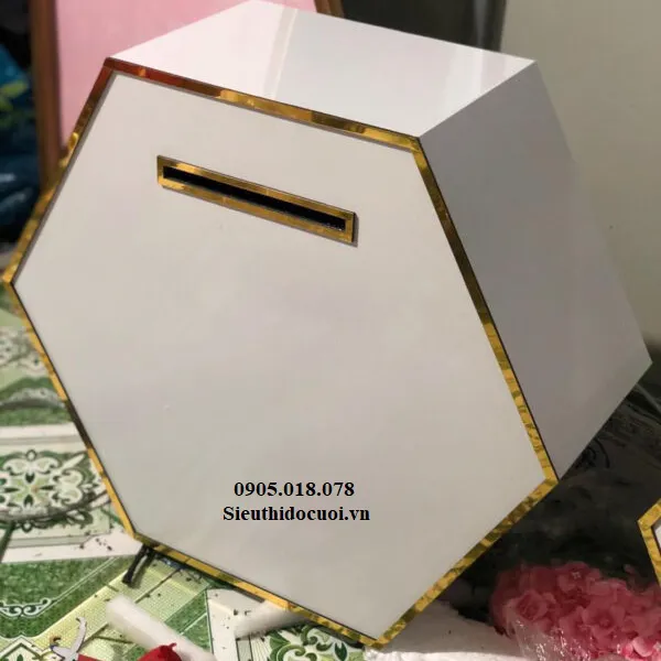 Thùng tiền đám cưới hình lục giác TT20