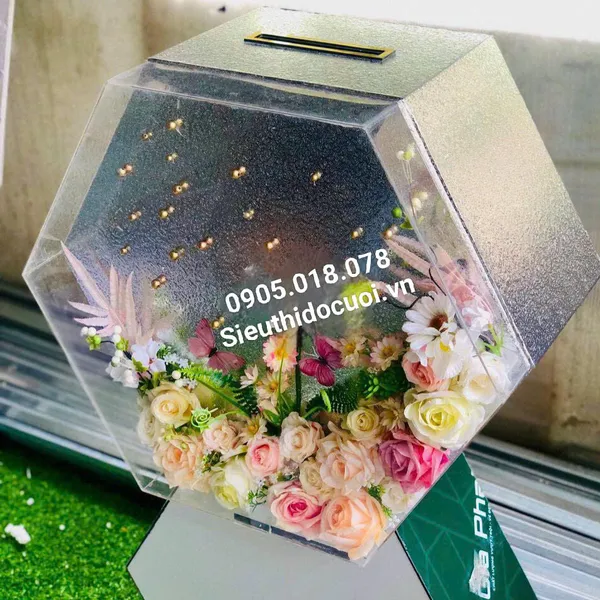 Thùng tiền đám cưới hình lục giác TT29