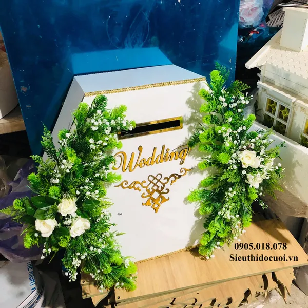 Thùng tiền đám cưới hình lục giác TT4