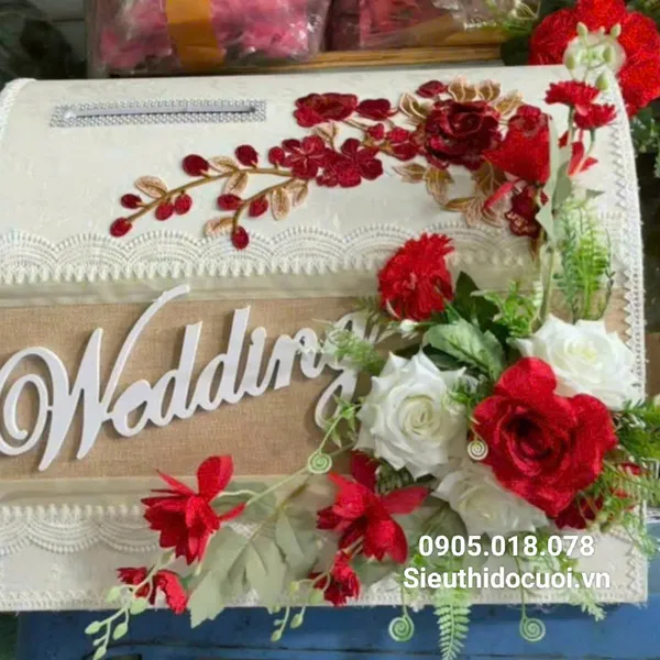 Thùng tiền đám cưới hình rương