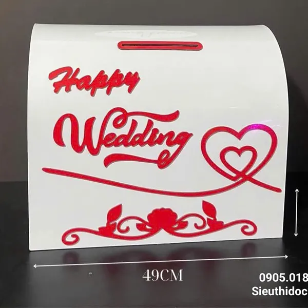 Thùng tiền đám cưới hình rương