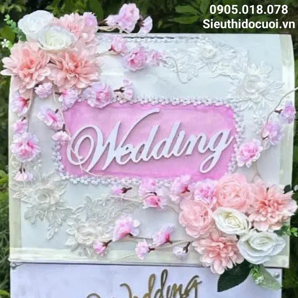 Thùng tiền đám cưới hình rương