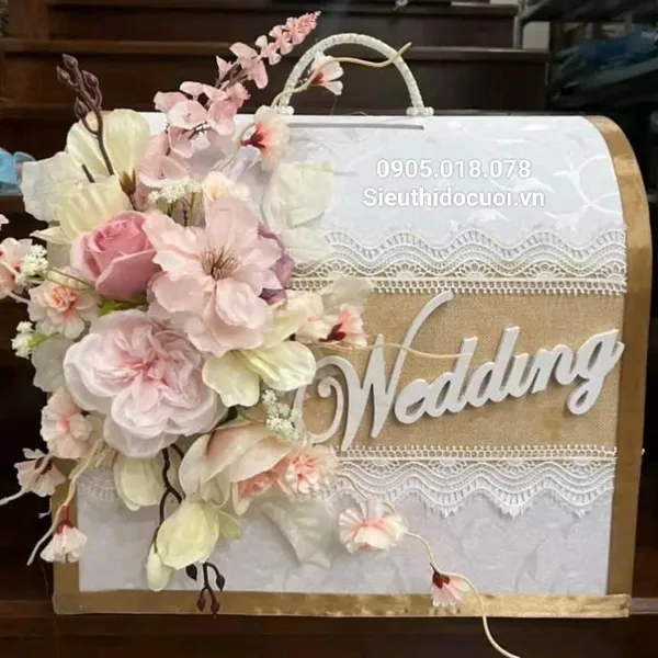 Thùng tiền đám cưới hình rương