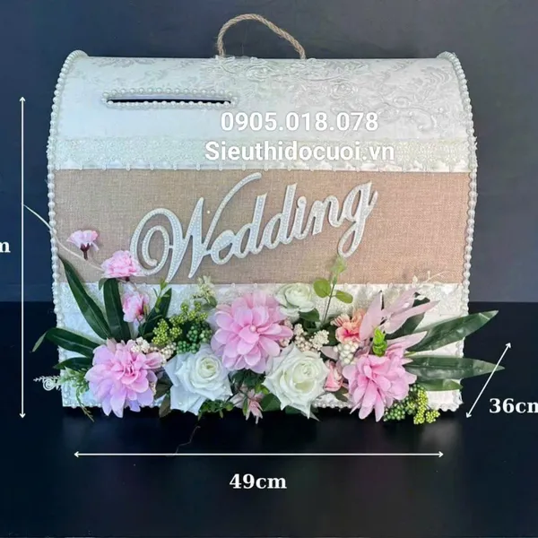 Thùng tiền đám cưới hình rương