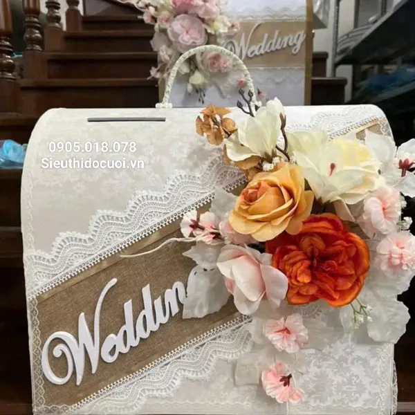 Thùng tiền đám cưới hình rương