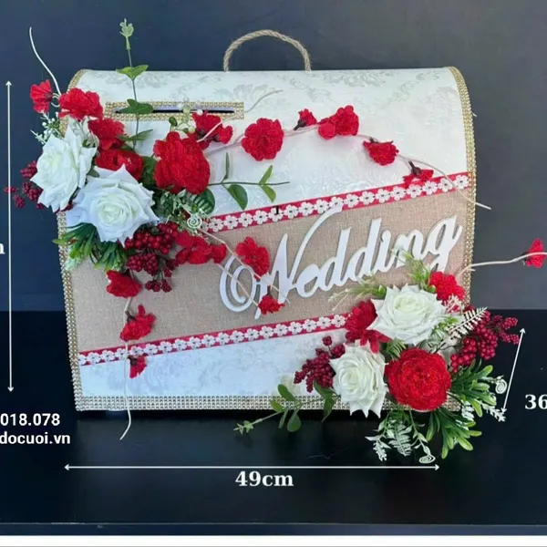 Thùng tiền đám cưới hình rương