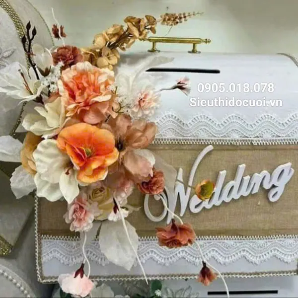 Thùng tiền đám cưới hình rương