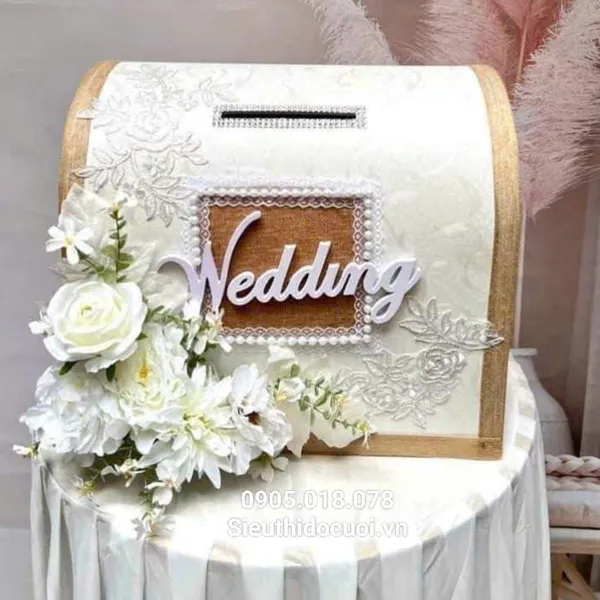 Thùng tiền đám cưới hình rương