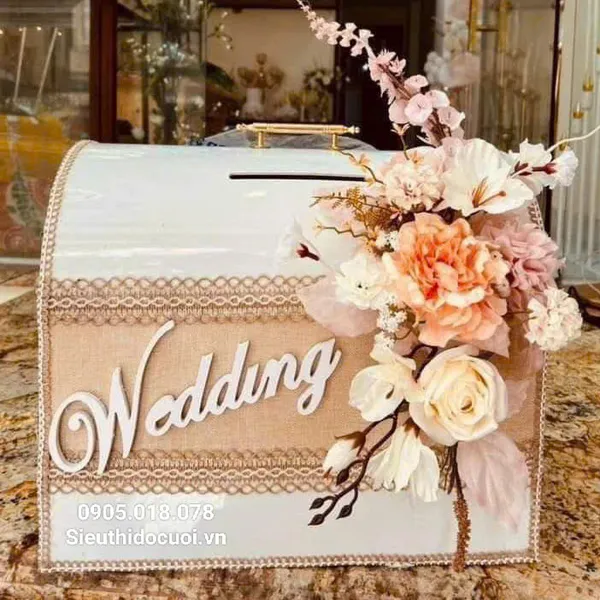 Thùng tiền đám cưới hình rương