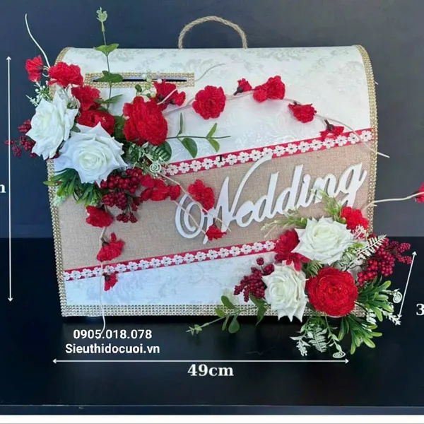 Thùng tiền đám cưới hình rương