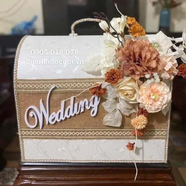 Thùng tiền đám cưới hình rương
