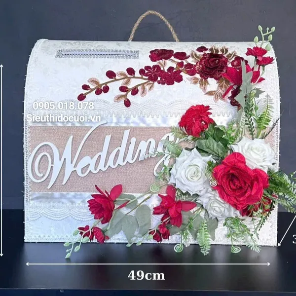 Thùng tiền đám cưới hình rương