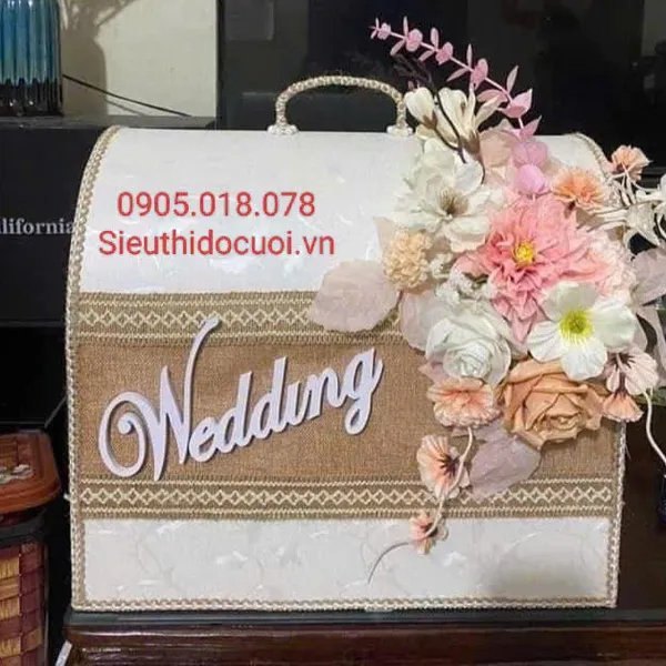 Thùng tiền đám cưới hình rương